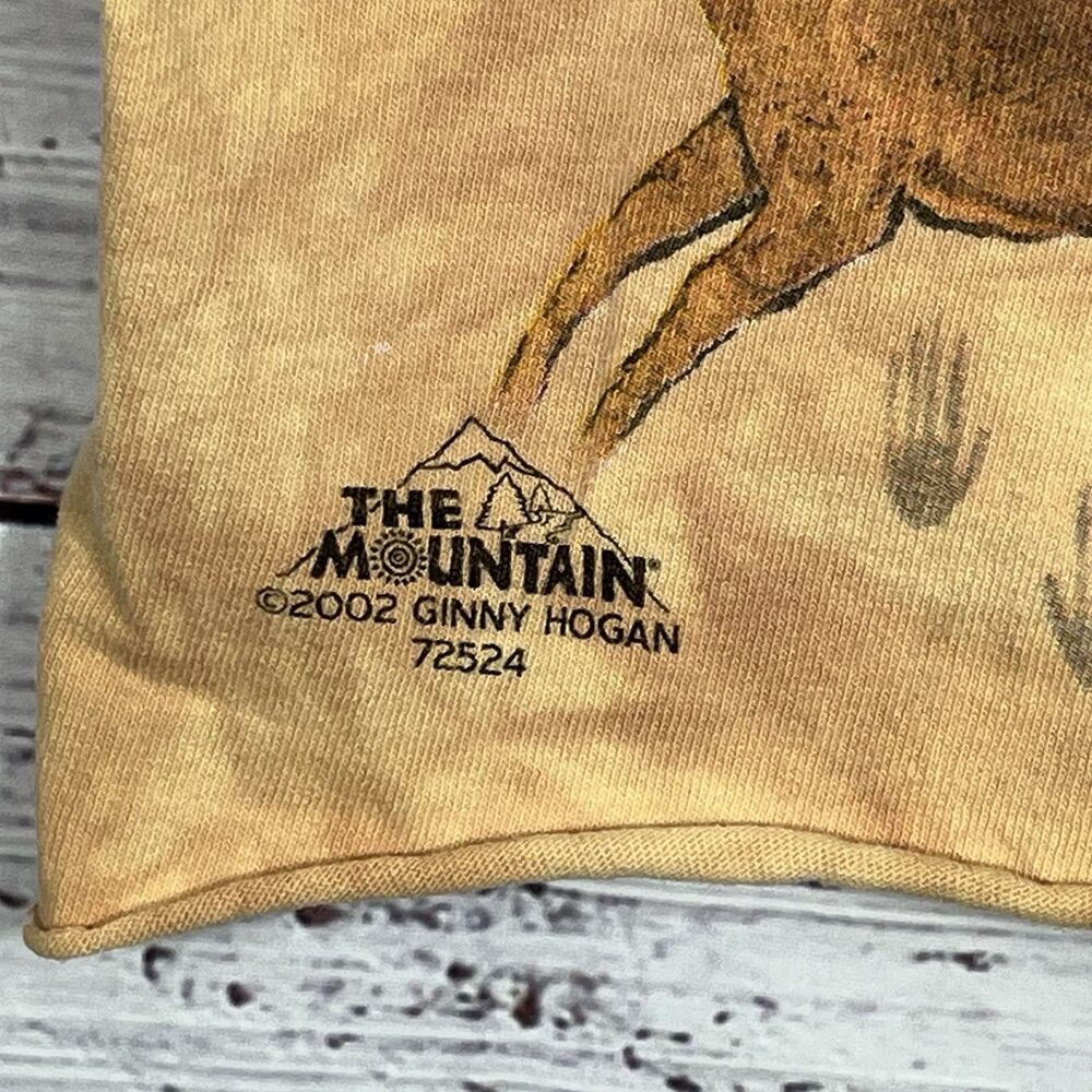 Vtg The Mountain Shirt Small Ginny Hogan Ancient Horses Dyed USA Mexico Cut Hem - Picture 8 of 13